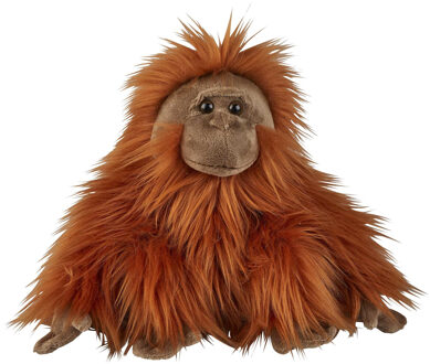 Pluche knuffel dieren - Orang Oetan - 28 cm - bosdieren thema knuffel