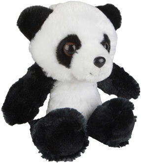 Pluche knuffel dieren Panda beertje 18 cm Multi