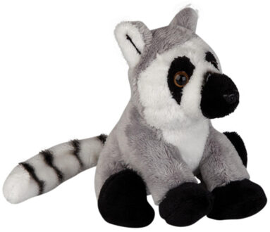 Pluche knuffel dieren Ringstaart Maki aap 15 cm