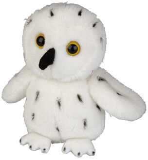 Pluche knuffel dieren Sneeuwuil vogel van 15 cm - Vogel knuffels Multikleur