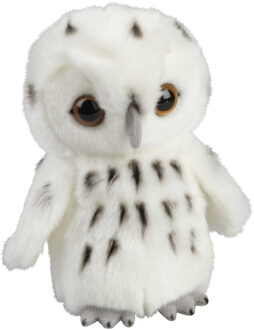 Pluche knuffel dieren Sneeuwuil vogel van 18 cm - Vogel knuffels Wit