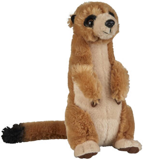 Pluche knuffel dieren Stokstaartje 18 cm - Knuffeldier Multikleur