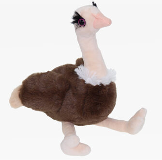 Pluche knuffel dieren Struisvogel van 33 cm - Knuffeldier Multikleur