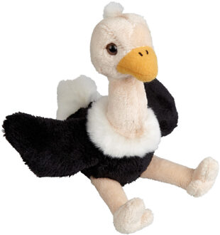 Pluche knuffel dieren Struisvogel vogel van 15 cm - Vogel knuffels Multikleur