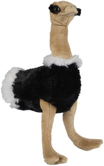 Pluche knuffel dieren Struisvogel vogel van 18 cm - Vogel knuffels Multikleur