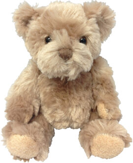 Pluche knuffel dieren teddy beer bruin 19 cm