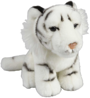 Pluche knuffel dieren Witte Tijger 18 cm