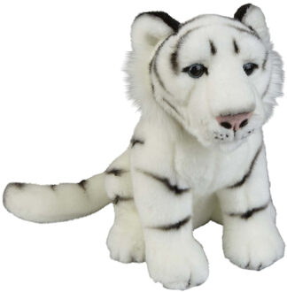 Pluche knuffel dieren Witte Tijger 28 cm