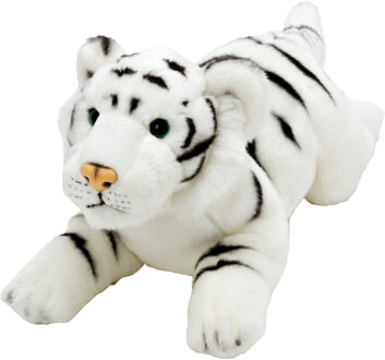 Pluche knuffel dieren Witte Tijger 33 cm