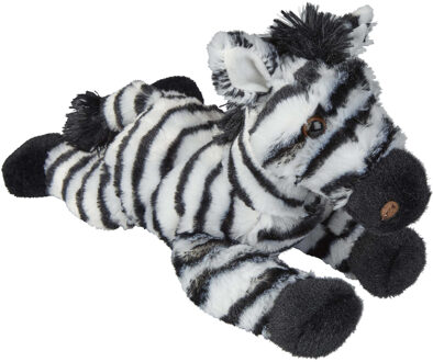 Pluche knuffel dieren Zebra 25 cm Multi