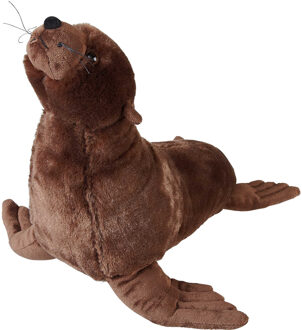 pluche knuffel dieren Zeeleeuw - bruin - 40 cm Multi