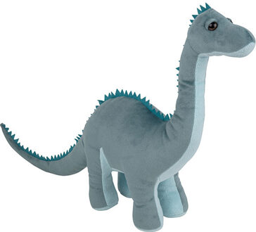 Pluche knuffel - dinosaurus Diplodocus - grijs - van 40 cm Multi