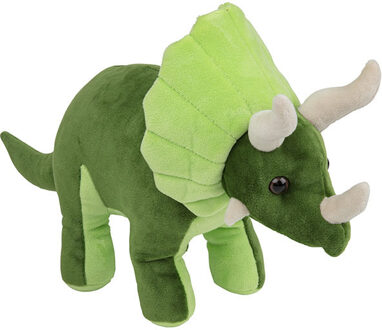 Pluche knuffel dinosaurus Triceratops van 20 cm - Knuffeldier Multikleur