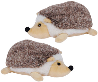 pluche Knuffel Egel - 2x - Dieren knuffels - stof - 23 cm