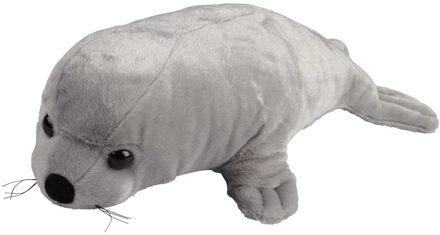 Pluche knuffel Grijze Zeehond van 40 cm - zeedieren - Knuffel zeedieren Grijs