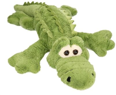 Pluche knuffel grote krokodil 100 cm - Knuffeldier Groen