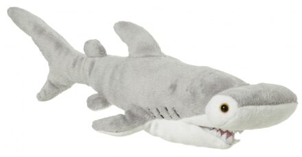 pluche Knuffel hamerhaai - 32 cm - grijs - haaien