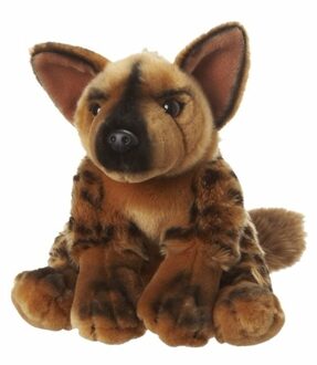 Pluche knuffel hyena 18 cm - Knuffeldier Multikleur