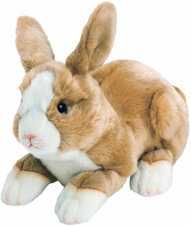 Pluche knuffel konijn/haas lichtbruin 35 cm