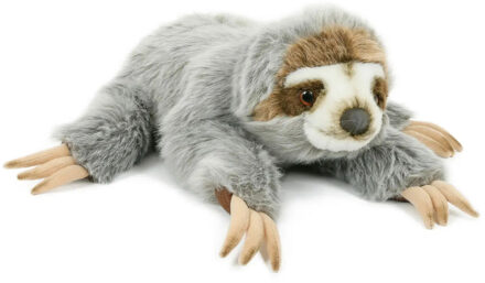 Pluche knuffel liggende luiaard 30 cm - Knuffeldier Multikleur