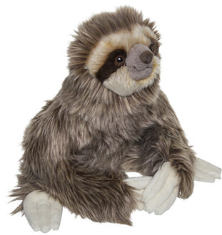 pluche knuffel Luiaard - 30 cm - bruin - knuffeldieren - voor kinderen