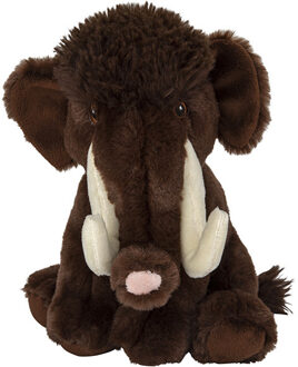 Pluche knuffel mammoet van 22 cm - Knuffeldier Bruin