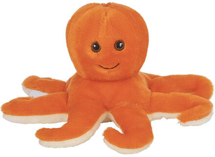 Pluche knuffel octopus/inktvis van 17 cm - Knuffel zeedieren Multikleur