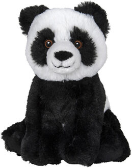 Pluche knuffel panda beer van 16 cm - Knuffeldier Multikleur