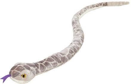 Pluche knuffel slang van 145 cm - Amerikaanse ratelslang