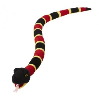 Pluche knuffel slangen koraal 145 cm