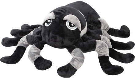 Pluche knuffel spin - tarantula - zwart/grijs - 82 cm - XXL-size