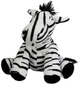 Pluche knuffel zebra 19 cm Multi