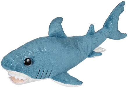 Pluche knuffel zeedieren Blauwe Haai van 36 cm