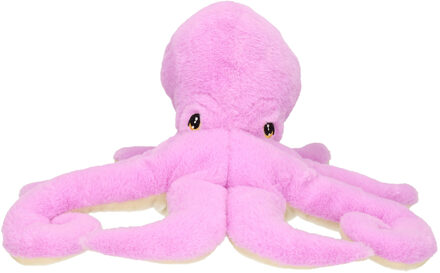Pluche knuffel zeedieren Inktvis/octopus van 33 cm Lila
