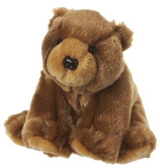 Pluche knuffeldier bruine beer 12 cm