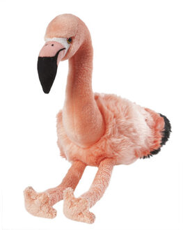 pluche knuffeldier Flamingo - Roze - 35 cm - Tropische vogels knuffels