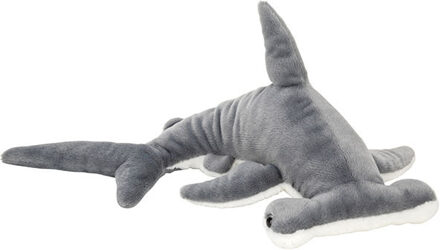 pluche knuffeldier - Hamerhaai - grijs - 54 cm - Haaien - Vissen - Zeedieren Multi