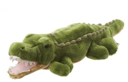 Pluche knuffeldier krokodil 48 cm - Knuffeldier Groen