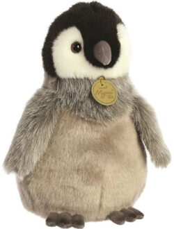 Pluche knuffeldier Pinguin kuiken - grijs - 23 cm - Artic thema