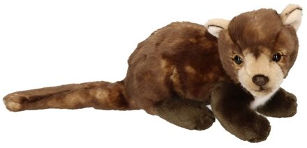 Pluche knuffeldier Steenmarter - 40 cm - bruin - Speelgoed dieren knuffels