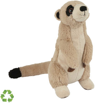 pluche knuffeldier - stokstaartje - 23 cm - staand - Eco soft serie - speelgoed dieren - Knuffeldier Multikleur