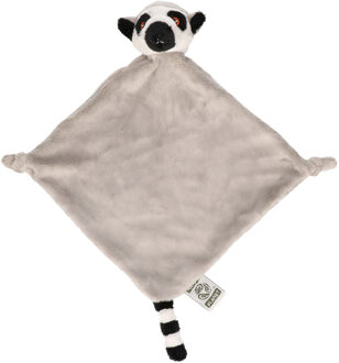 pluche knuffeldoekje/tuttel Ringstaart Maki aap - 40 cm - Knuffeldoek Beige