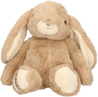 pluche konijn knuffeldier - lichtbruin - staand - 25 cm - Knuffel huisdieren