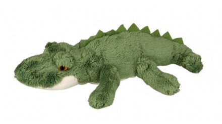 pluche krokodillen knuffel - groen - 15 cm - dieren knuffels - Knuffeldier