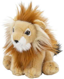 Pluche leeuw knuffel - 18 cm - Leeuwen Knuffeldieren