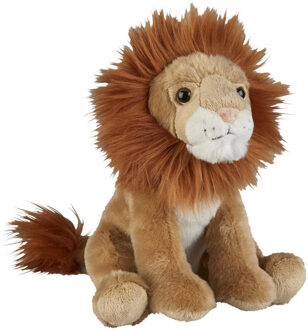 Pluche Leeuw - knuffel leeuw - 18 cm - Speelgoed leeuwen knuffels Multi