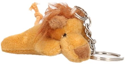 Pluche Leeuw knuffel sleutelhanger - 6 cm - Speelgoed dieren sleutelhangers Multi