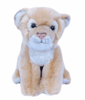 pluche leeuwin/welpje knuffel - beige - 20 cm - dieren