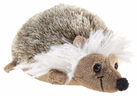 Pluche liggende egel knuffeldier 12 cm - Knuffel bosdieren Multikleur