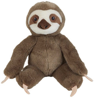 Pluche Luiaard knuffel - 23 cm - knuffeldieren - zoogdieren - voor kinderen - boomklimmers